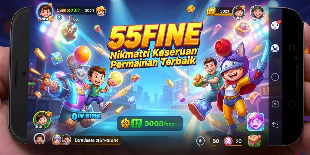 Tampilan gameplay menarik dari 55FIVE dengan berbagai tantangan seru.