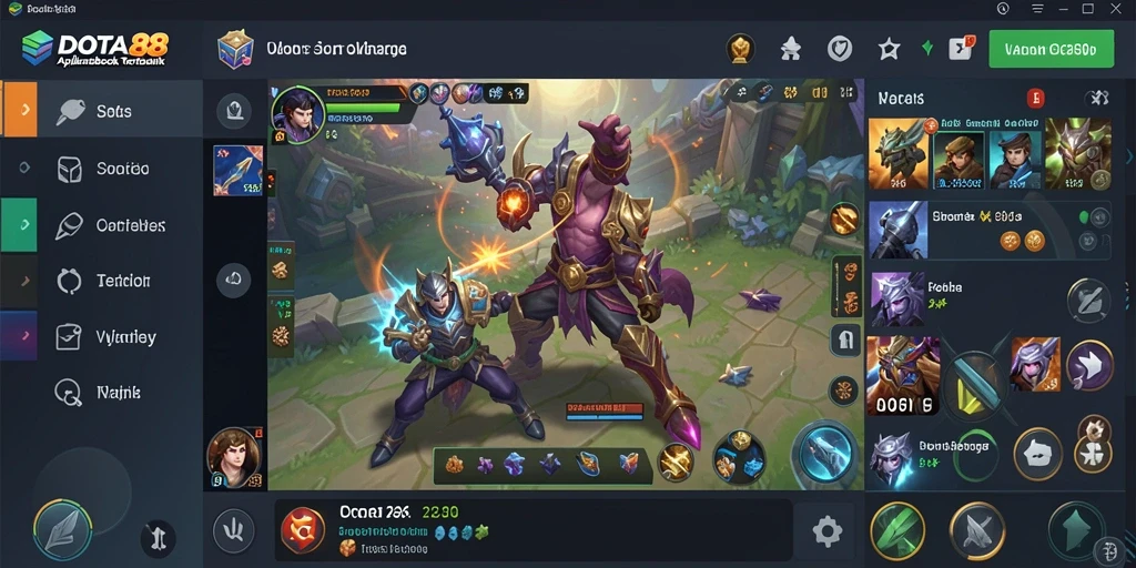 Tampilan DOTA88 menampilkan taruhan olahraga yang menarik dan interaktif.