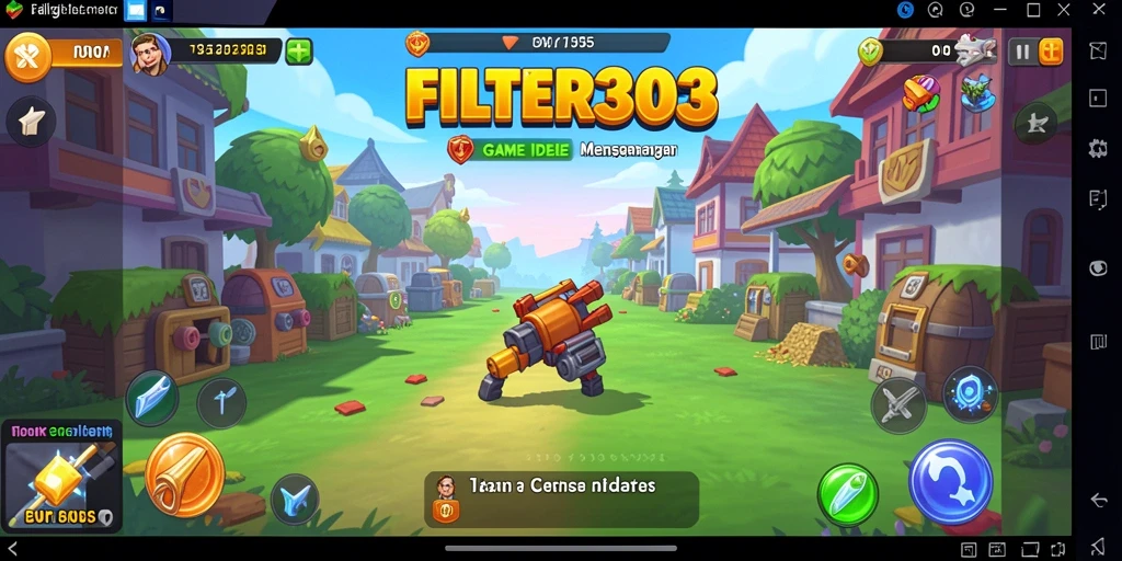 Screenshot utama FILTER303 menampilkan gameplay Idle yang menarik dan interaktif.