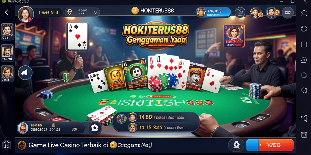Tampilan gameplay HOKITERUS88 yang menarik dan interaktif di Live Casino.