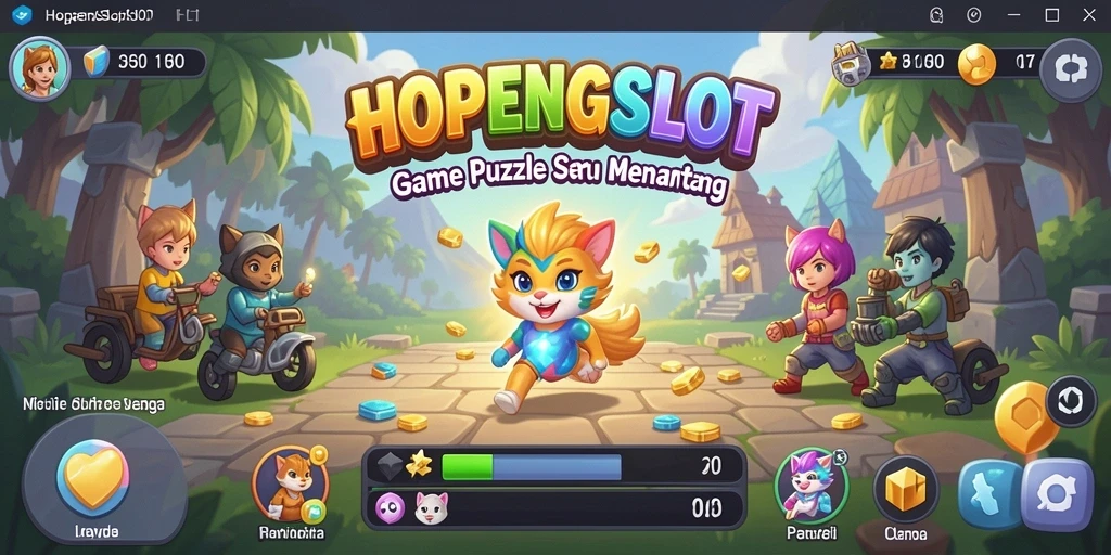 Screenshot HOPENGSLOT menampilkan teka-teki menyenangkan yang penuh warna.