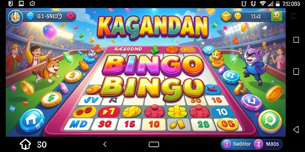 Screenshot gameplay KAGANDAN dengan suasana permainan Bingo yang seru.