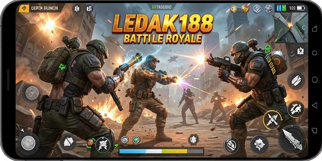 Gameplay intens di battlefield LEDAK188 dengan banyak aksi.
