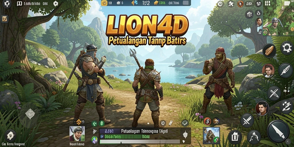 Screenshot gameplay LION4D menampilkan petualangan seru dalam dunia terbuka.