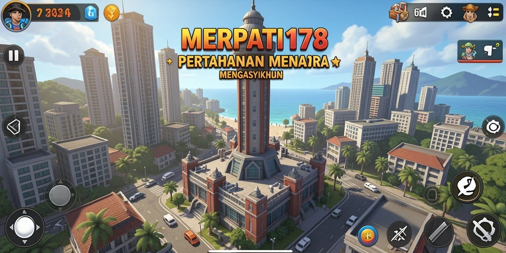 Tampilan menarik dari gameplay MERPATI178 yang penuh aksi Tower Defense.