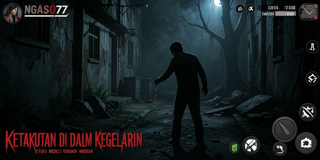Screenshot menampilkan momen menegangkan dalam gameplay Horror.