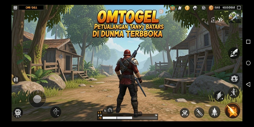Tangkapan layar menampilkan eksplorasi dunia terbuka OMTOGEL yang menakjubkan.