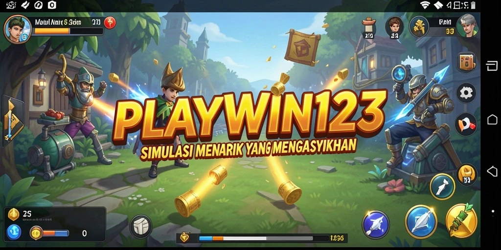 Tampilan gameplay simulasi PLAYWIN123 yang mengasyikkan dan interaktif.