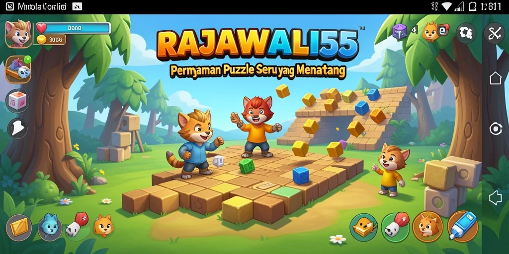 Tampilan gameplay RAJAWALI55 yang menantang dan menarik.