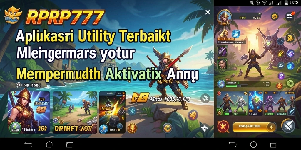 Tampilan antarmuka utama RPRP777 yang sederhana dan intuitif.