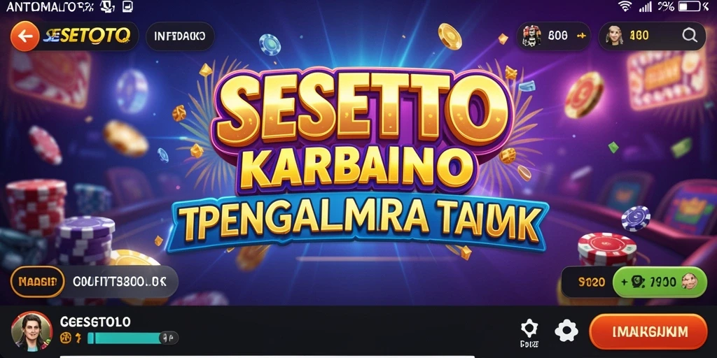 Tampilan menakjubkan dari permainan Kasino di SESETOTO.