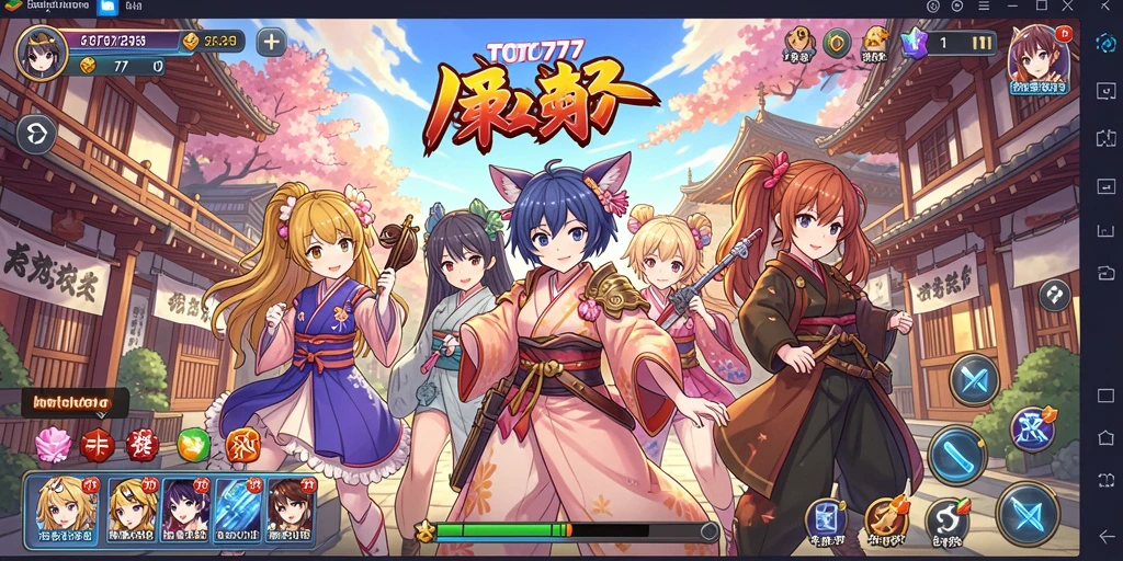 Screenshot gameplay TOTO777 menampilkan aksi karakter dalam lingkungan Anime.